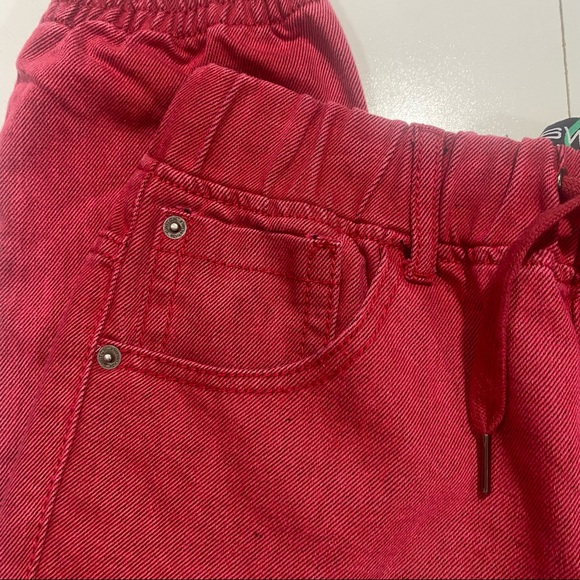 Switch Remarkable Cotton Red Pull On Mens Jean Joggers Tie Drawstring 30x28 - Picture 10 of 14